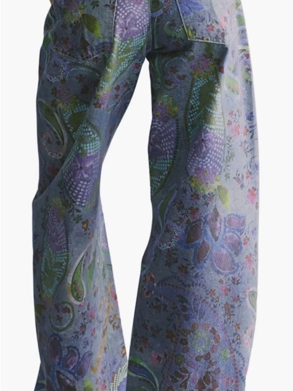 Free People Alter Ego Dusk Combo Wide-Leg Jeans size 25 - Picture 2 of 14